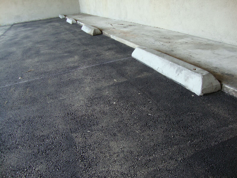 Rubber & Concrete Wheel Stop & Parking Block Installation - California
