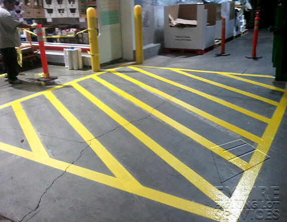 Laguna Niguel Warehouse Floor Striping