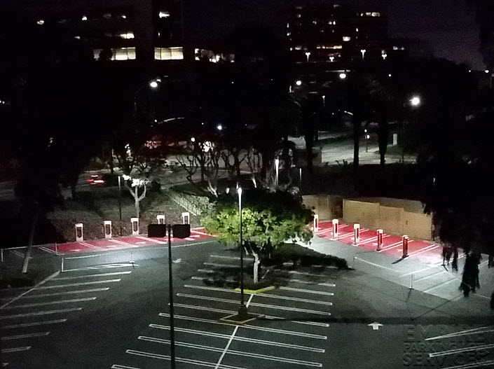 Parking Lot Stencils Los Angeles California Tesla Motors
