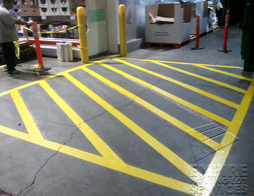 Warehouse Striping for Costco Laguna Niguel