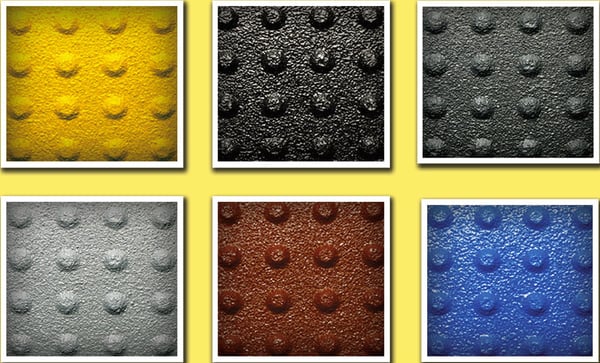 Truncated dome mat color choices