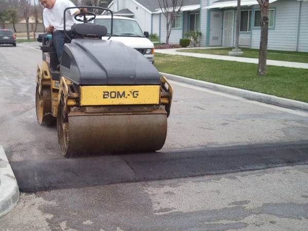 Asphalt speed bumps California