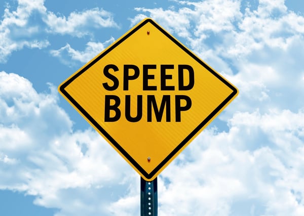 speed bump sign installations