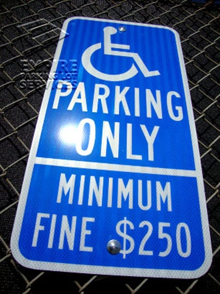 ADA Compliant Parking Signs