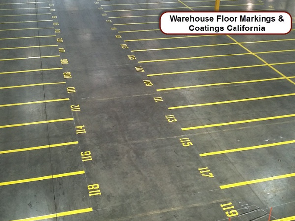 Warehouse Floor Stencil Painting