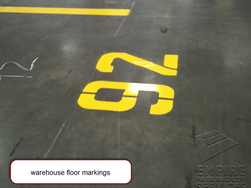 Warehouse Floor Stencil Services