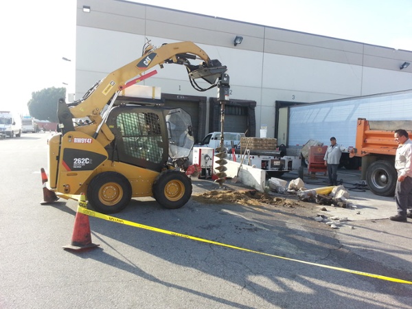 Warehouse Sign & Bollard Installation