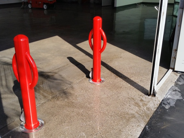 Outside Warehouse Bollards