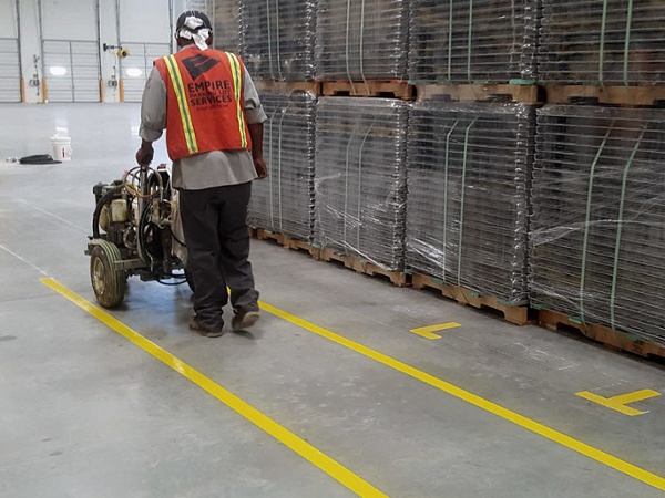 Warehouse Floor Striping Specialist